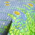 thumbnail image 4 of Dandelion Dancing Night Cotton 2PC Floral Vermicelli-Quilted Quilt Set Twin, 4 of 5