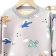thumbnail image 4 of 6-12 Months Girls Long Sleeve Pajama Set Baby Long Sleeve Pajama Sets, Toddler Boy Girl 2-Piece Sleepwear for Girls 6 9 12 18 24 Months 2T 3T 4T Fall Winter Outfiti,F, 4 of 4