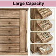 thumbnail image 4 of Sfugno Jewelry Box for Women, 5 Layer Large Wooden Jewelry Organizer Box with 4 Drawers and Mirror, 4 of 8