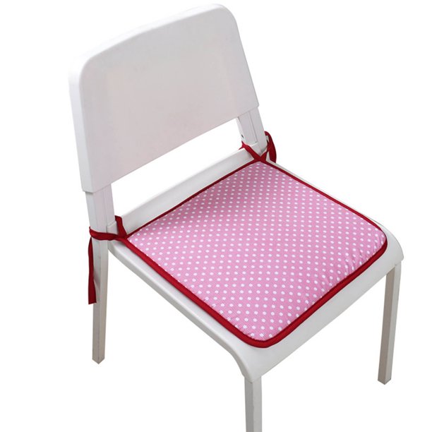 Cojín engrosado para silla de comedor | Almohadilla de asiento para oficina en casa | Correas suaves, cómodas y antideslizantes | Soporte transpirable de verano para todas las estaciones | Cuadrado
