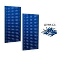 thumbnail image 2 of Triton Products® LB18-B (2) 18"W x 36"H x 9/16"D Blue Epoxy 18-Gauge Steel Square Hole Pegboards, 2 of 6