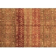 thumbnail image 1 of Ahgly Company Indoor Rectangle Abstract Brown Modern Area Rugs, 7' x 9', 1 of 4