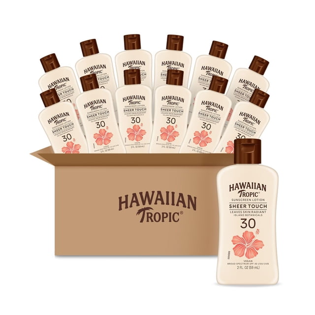 Loción Protector Solar Hawaiian Tropic Sheer Touch FPS 30 59 ml x12