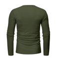 thumbnail image 3 of WMTBSRSW Men's Lightweight Henley Shirts Long Sleeve Soft Crewneck Shirts Basic Casual Button Cotton T-Shirt, 3 of 4
