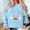 001 Light Blue, variant on Generic Halloween Sweatshirt Women Spooky Season Shirt Ghost Black Cat Graphic Embroidered Fall Pullover Tops