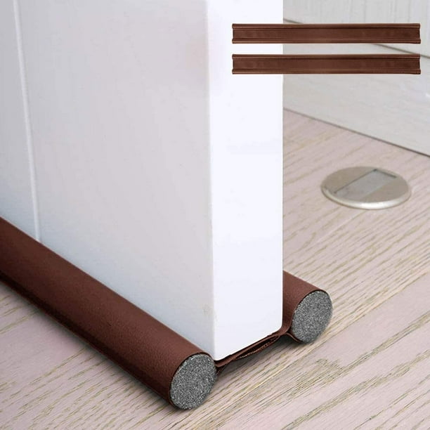 Burlete de puerta con doble aislamiento, burlete anti-frío, burlete de puerta con doble aislamiento, burlete de protección contra corrientes de aire y ruido, burlete interior universal impermeable