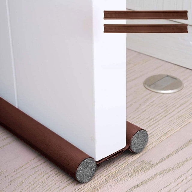 Burlete de puerta con doble aislamiento, burlete anti-frío, burlete de puerta con doble aislamiento, burlete de protección contra corrientes de aire y ruido, burlete interior universal impermeable