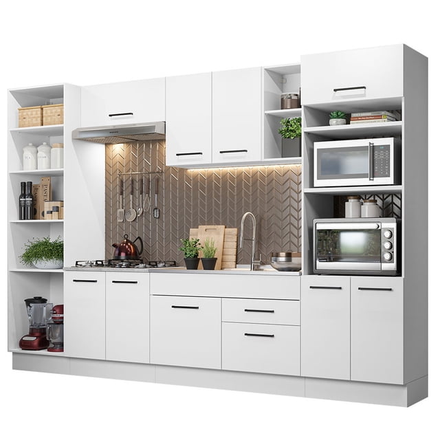Cocina Integral 330cm Agata Madesa 02 Blanco