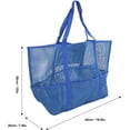thumbnail image 2 of HUGFEGWE Large Capacity Mesh Beach Bag, 8 Separate Pockets, Waterproof Material, Breathable Design for Vacation Swimming CJB91-111226, 2 of 9