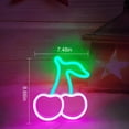 thumbnail image 3 of Cherry Neon Sign for Wall Decor LED Neon Light Wall Sign Hanging Lamp Lights, 3 of 7