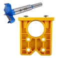 thumbnail image 3 of Kit de plantilla para bisagra oculta de 35 mm, plantilla para fresadora de agujeros de bisagra, carpintería para instalación de puertas de muebles, Amarillo, 3 of 8