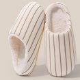 thumbnail image 4 of Yindaity Women's Slippers Women's Platform Slippers Genuine Suede Slip-on Warm FuzzyEasy Autumn Winter Fluffy Comfy Furry Shoes for Outdoor Indoor(White,15.99), 4 of 5