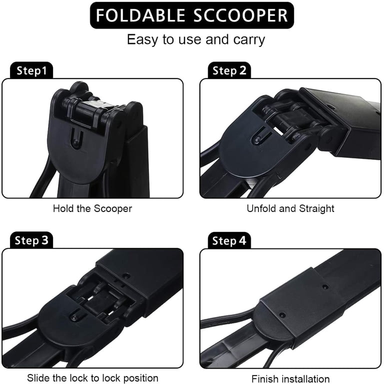 NIUTA Foldable Dog Pooper Scooper with Long Handle photo 3