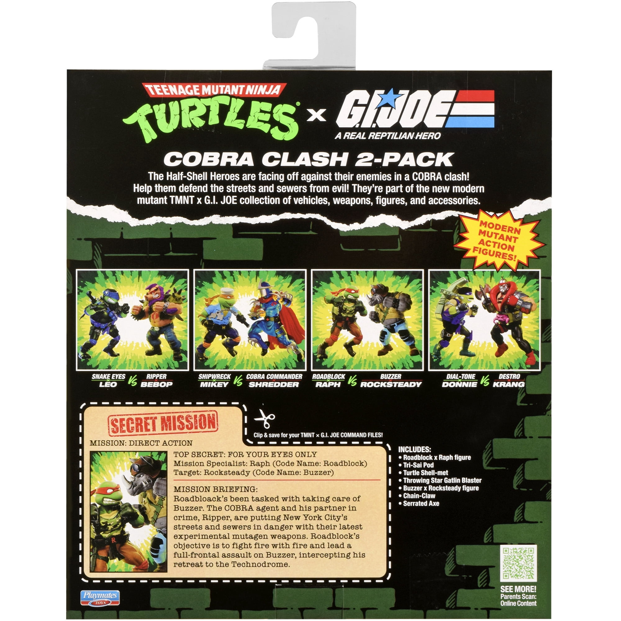 Teenage Mutant Ninja Turtles x G.I. JOE: Roadblock x Raph vs. Buzzer x Rocksteady