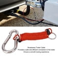 thumbnail image 4 of Cable De Seguridad De Freno De Remolque, Cable De Emergencia De Remolque Rojo A Prueba De Herrumbre De Alta Dureza, Resistente Con Clip De Resorte Para Autocaravana RV, 4 of 7