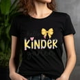 thumbnail image 5 of Cute Kindergarten Teacher T-Shirt – Yellow Bow School Graphic, White, M, 5 of 6