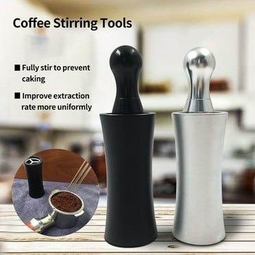 Self-Aligning Ergonomic Handle Stainless Steel Handheld Coffee Stirrer - Household Coffee Powder Distributor - Espresso Stirrer - Kitchen Accessories