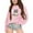 1#Pink, variant on Byoo Sweatshirt for Girls Cartoon Owl Print Long Sleeve Pullover Top Fall Winter Clothes