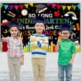 thumbnail image 5 of Welcome Back to School Backdrop Black So Long Kindergarten It's Been Fun Look Out 1st Grade Here I Come Background Kindergarten  Classroom Party Decorations Banner Photo Booth Props, 5 of 7