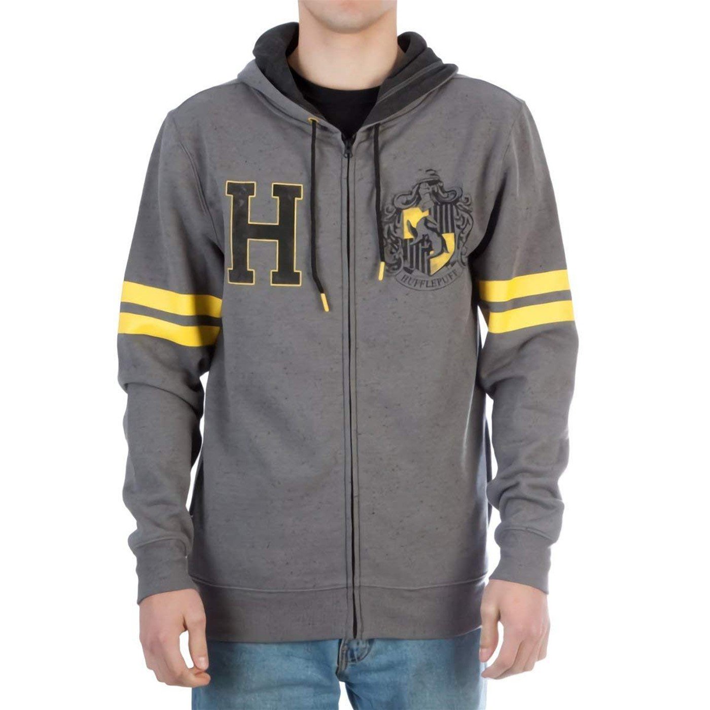 Harry Potter Hufflepuff Men's Grey Zip Hoodie-Men's 2XLarge | Walmart Canada