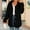 Black, variant on Barn Jacket Fleece Plus Size Black Jacket Women Fall Clothes M