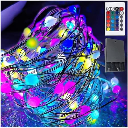 String Lights Battery Operated Color Changing String Lights with Remote ...
