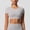 Gray, variant on QUNYINEY T Shirts for Women Crew Neck Solid Short Sleeve Casual Tops Yoga Slim Quick Dry Workout Crop Shirts