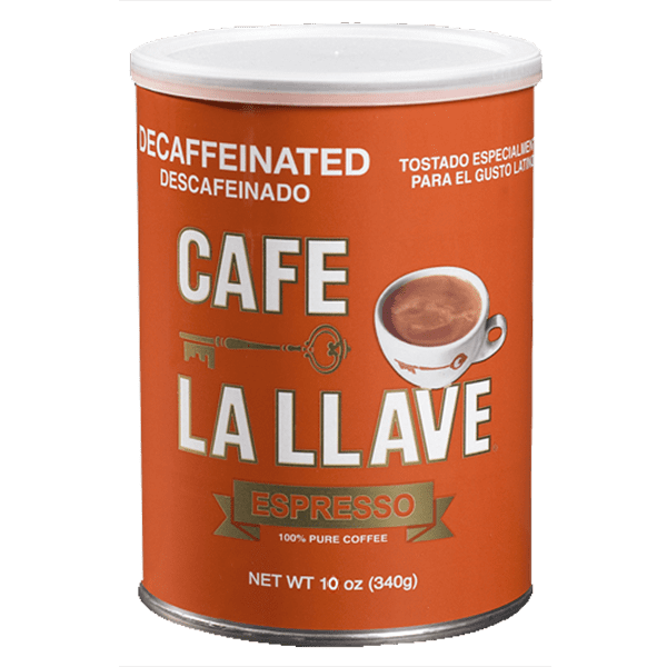 Cafe La Llave Decaf Espresso, 100 Pure, Dark Roast, Fine