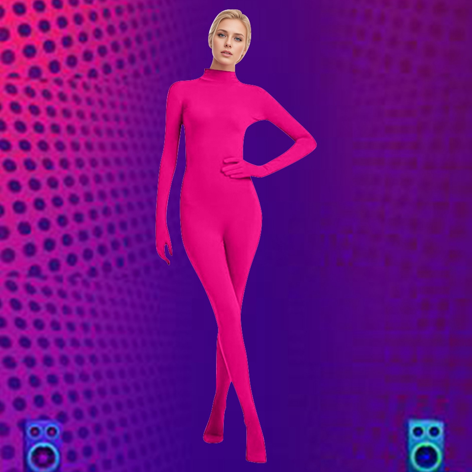 Landzoo Zentai Suits Women's Seamless Full BodySuit Catsuit For Dance ...