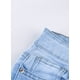 thumbnail image 4 of ABPHQTO Vaqueros rasgados lavados azul claro de mujer, 4 of 5