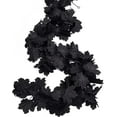 thumbnail image 6 of Up to 65% Off Black Decorations Halloween Garland Fall Decor Black Garland Fall Wall Hanging Maple Leaves Artificial Black Maple Leaf Vine - Halloween Decorations Clearance,Fall Decoration for Home, 6 of 8