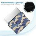 thumbnail image 2 of FORMRS 15"-15.6" Laptop Sleeve Protective Case Soft Carrying Quilted Computer Bag Cover, Blue Wave Pattern, 2 of 7