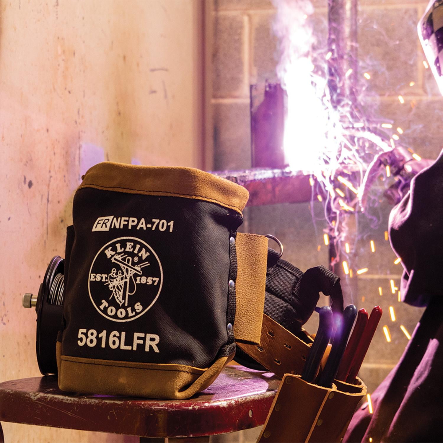 Klein Tools Flame-Resistant Canvas Bolt Bag