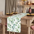 thumbnail image 2 of Table Runners 72 Inches Long Dress Scarves, Green Leaves Farmhouse Kitchen Table Runner, Coffee Tablerunners, Botanical Spring Country Watercolor 16x72 Inch, 2 of 9