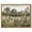 Grassland 2., variant on 10x10in Natural Framed Countrysid and Rivulet Framed Wall Art Vintage Classic Retro Village Landscape Rustic Wall Prints Farmhouse Kitchen Bathroom Office Decor
