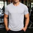 thumbnail image 5 of Plus Size 5Xl Men's Athletic Shirt Quick Dry T Shirts Gym Workout Short Sleeve Lightweight Breathable Tees Performance Running Shirts, 5 of 8