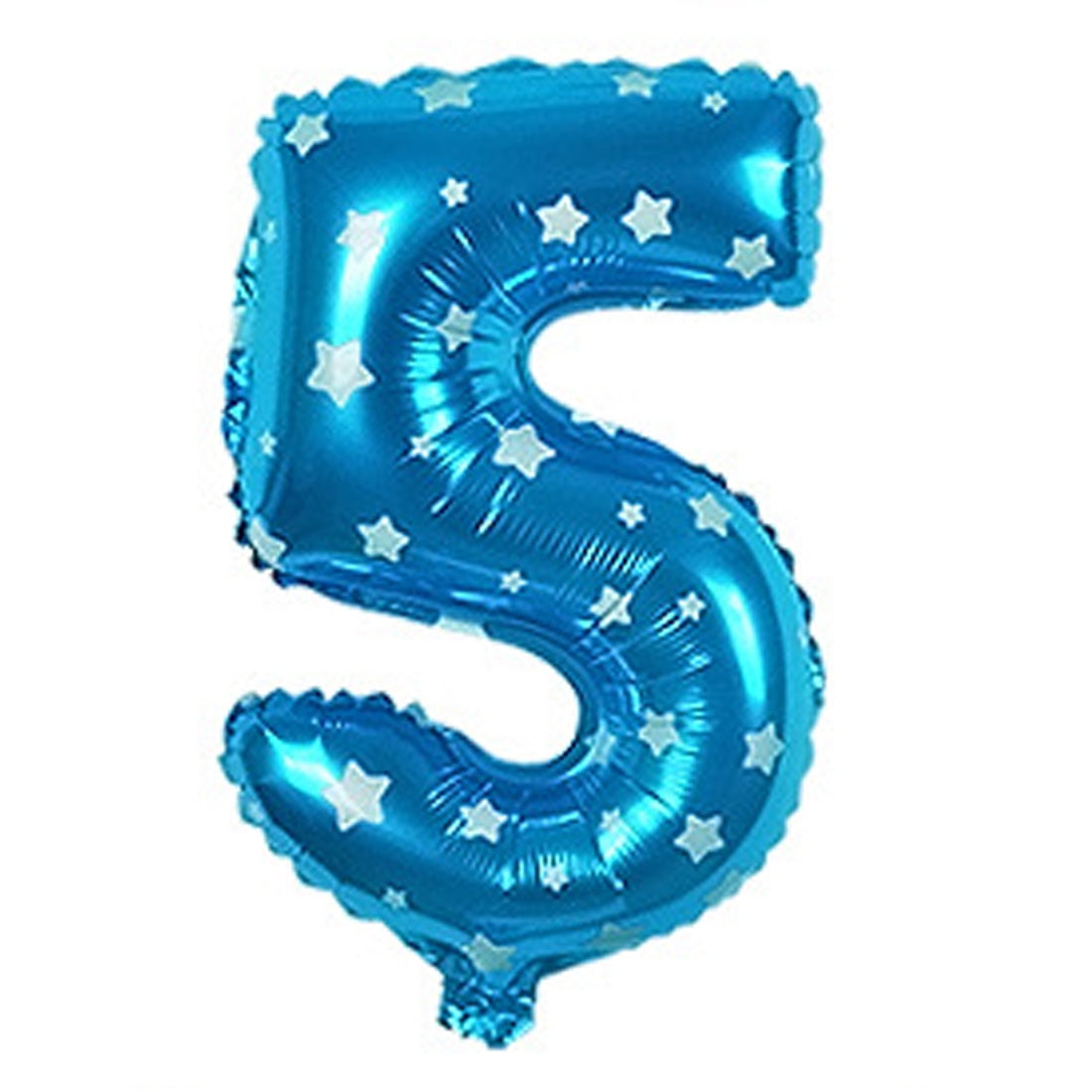 Unique Bargains 16" Blue Foil Number 5 Shape Balloon Helium Birthday