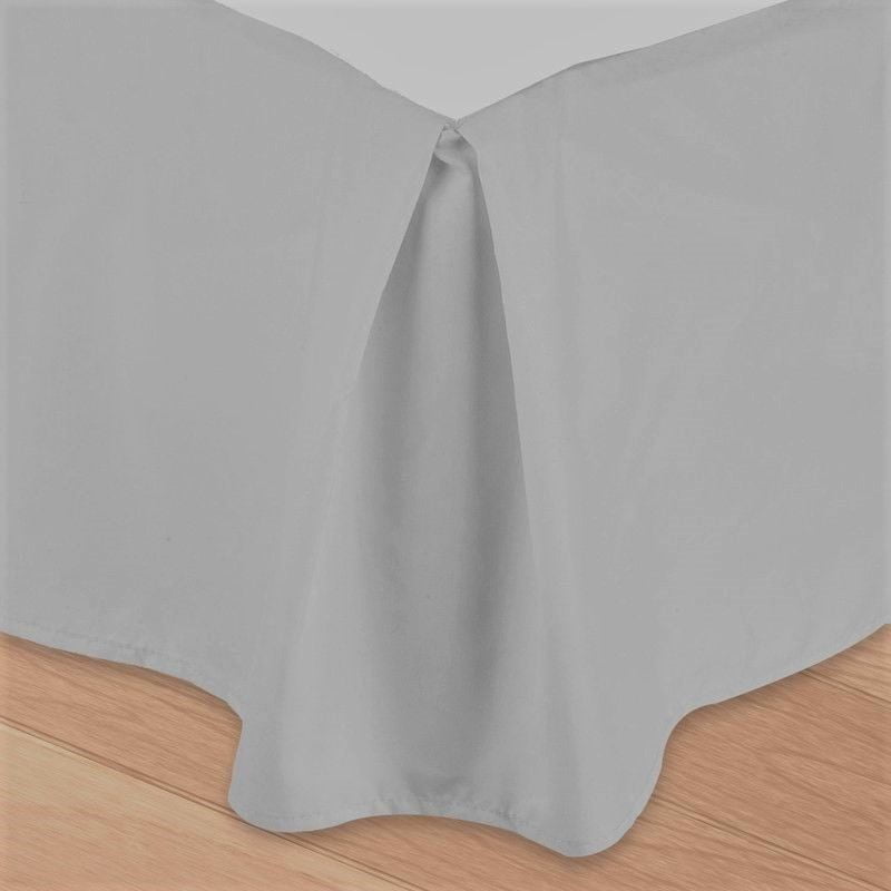 Queen Silver Versatil Plain Dust Ruffle Around All Corners ...