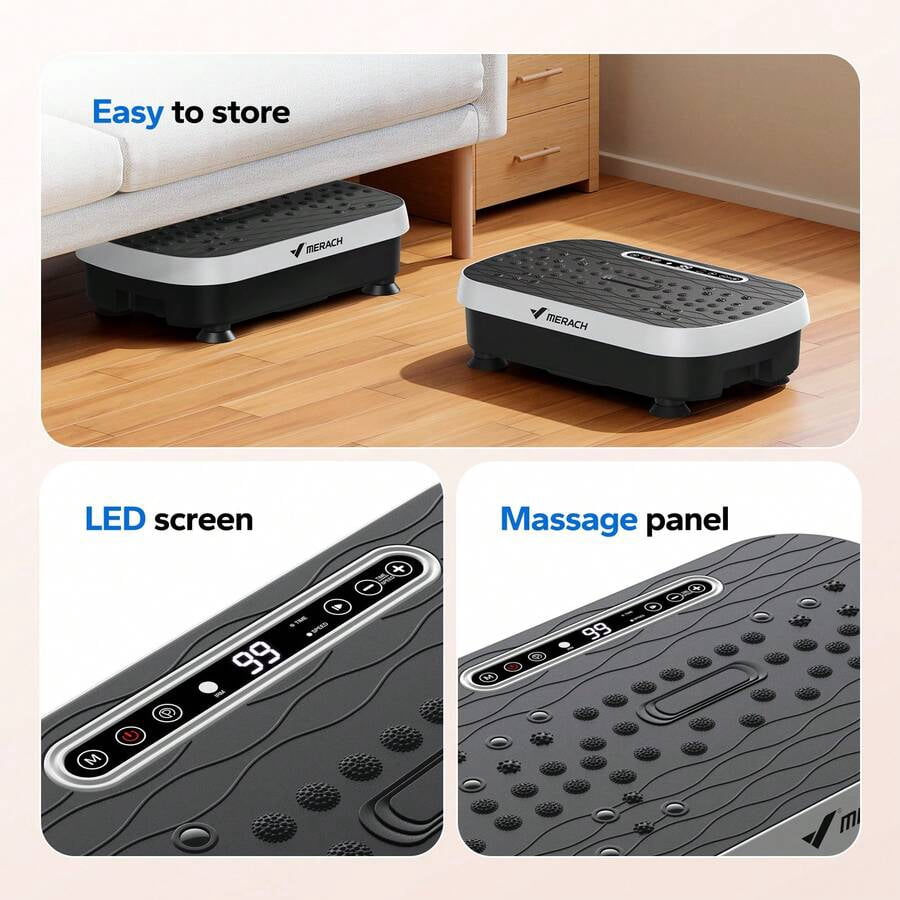 Vibration Plate Exercise Machine For Weight Loss, Dual Massage, 99 Adjustable Speeds, Full Whole Body Workout Vibration Platform, Waver Vibration Plate For Home Fitness