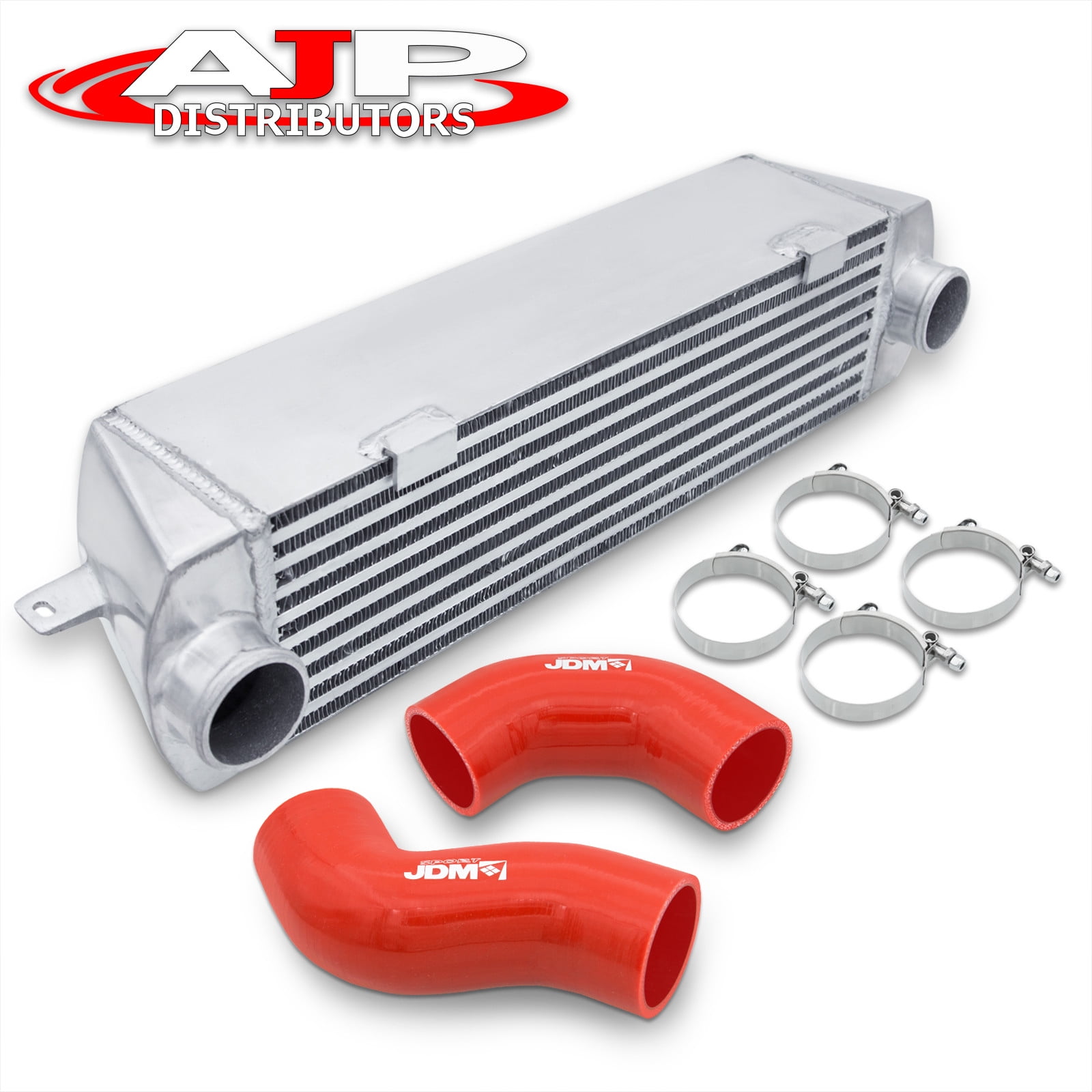 AJP Distributors High Flow Aluminum FMIC Intercooler + Red Couplers