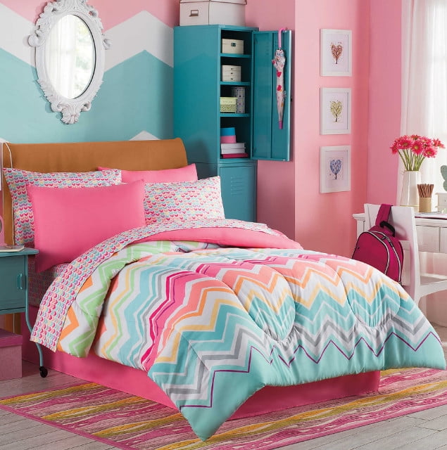 girls rainbow comforter