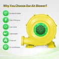 thumbnail image 3 of Spaco Air Blower, 1100W Air Blower Inflatable Blower for Inflatable Bounce House, Pump Fan Commercial Inflatable Bouncer Blower, Perfect for Inflatable Bounce House, Waterslide, Bouncy Castle, 3 of 9