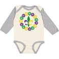 thumbnail image 3 of Inktastic Mardi Gras Beads and Fleur De Lis Boys or Girls Long Sleeve Baby Bodysuit, 3 of 5