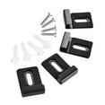 thumbnail image 3 of DOLITY 4 Pieces Stainless Steel Mirror Clips Heavy Retainer Clips for Wall Mounting Black L, 3 of 9
