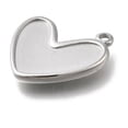thumbnail image 2 of 304 Stainless Steel Pendants Heart Charm Anti-Stainless Steel color 20.5x20.5x3mm Hole: 1.8mm, 2 of 3