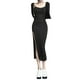 thumbnail image 2 of Txlixc Vestido de mujer de moda medio largo con tirantes sin mangas de color sólido y tirantes de hombro delgado Txlixc moda, 2 of 9