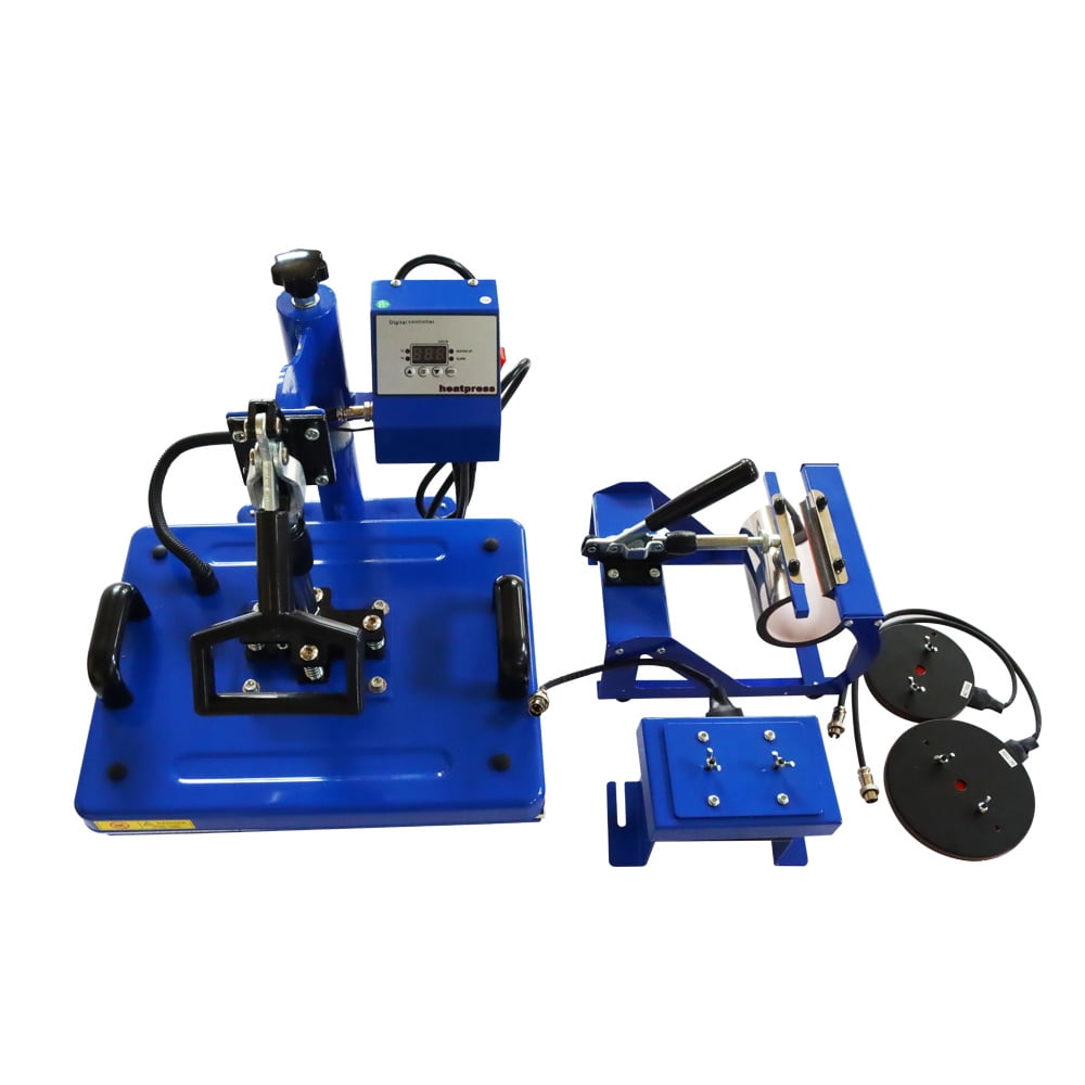 5 in 1 Sublimation Heat Press Transfer Machine Multifunctional Swing Away T-Shirt Transfer Press