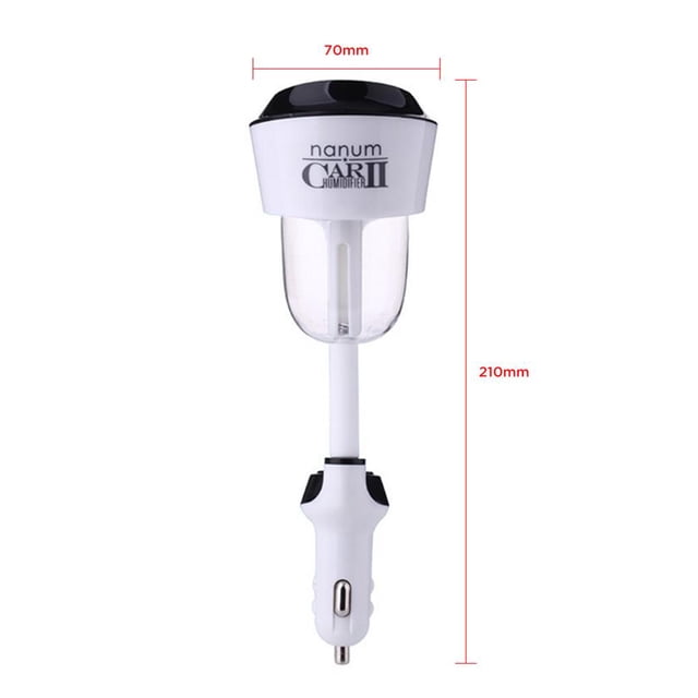 Humidificador Difusor De Coche Con Adaptador De Cargador Usb Dual Purificador De Aire Ultrasónico Para Automóvil De Vehículo Cateissary HA022615-00