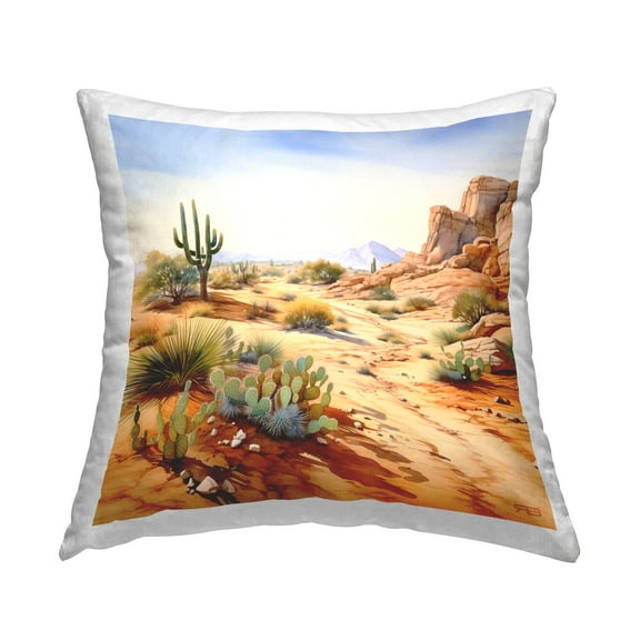 Stupell Industries Arid Canyon Path Decorative Printed Throw Pillow Design by RB