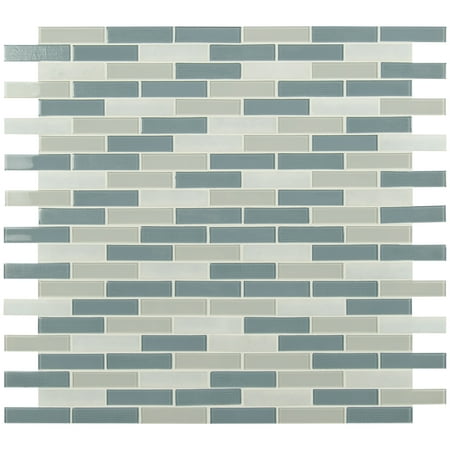 MSI Colosseo Azul 12 in. x 12 in. x 4 mm Textured Stone Glass Mesh-Mounted Mosaic Tile (20 sq. ft./Case)